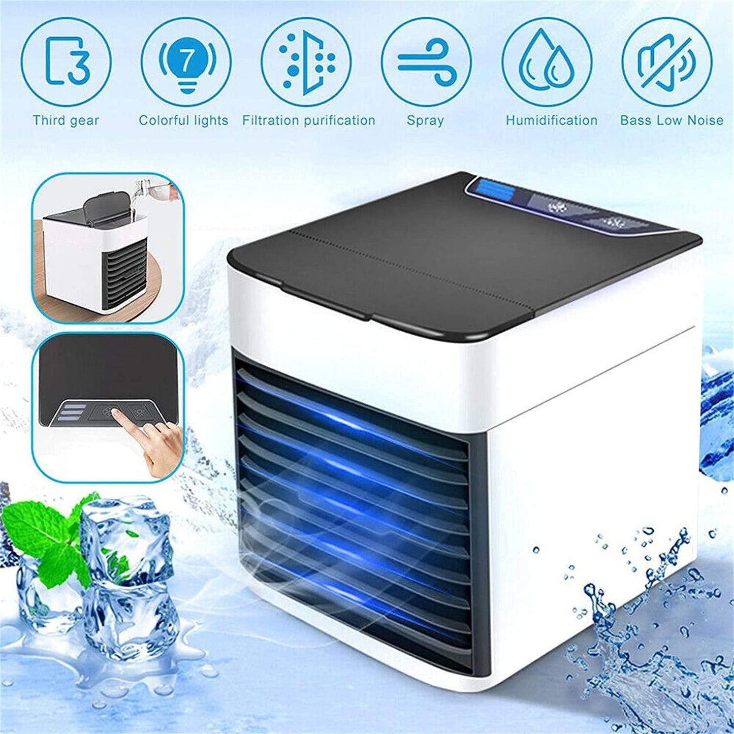 Glowitup Humidifier Purifier Mini Cooler