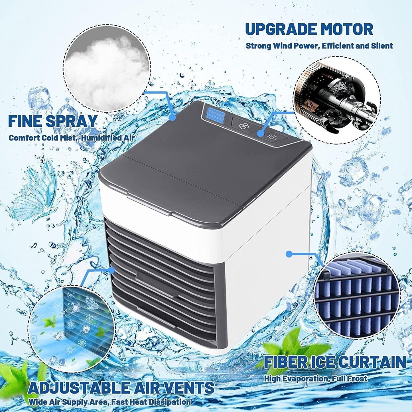 Glowitup Humidifier Purifier Mini Cooler